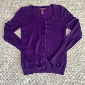 Girls Purple Cardigan